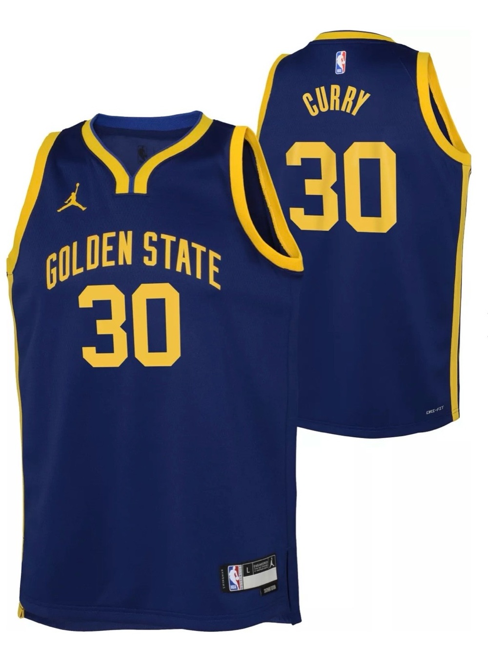 Nike Jordan Golden State Warriors Stephen Curry Statement Jersey youth Medium